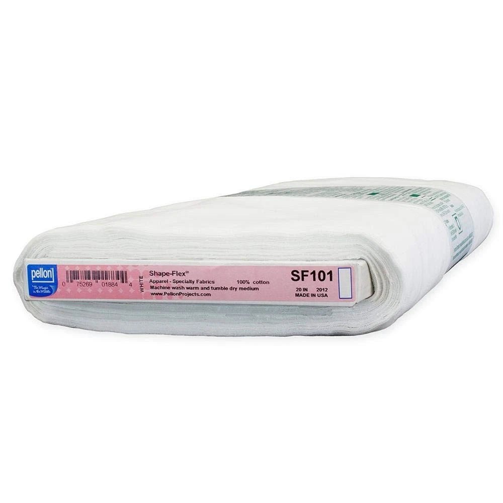 Shape-Flex Fusible Interfacing for Pellon SF101 (Medium Weight, White)