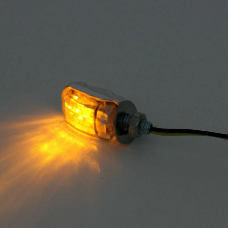 LED Black Micro Mini Turn Signal Indicators for Motorcycle (TS-008-Black)