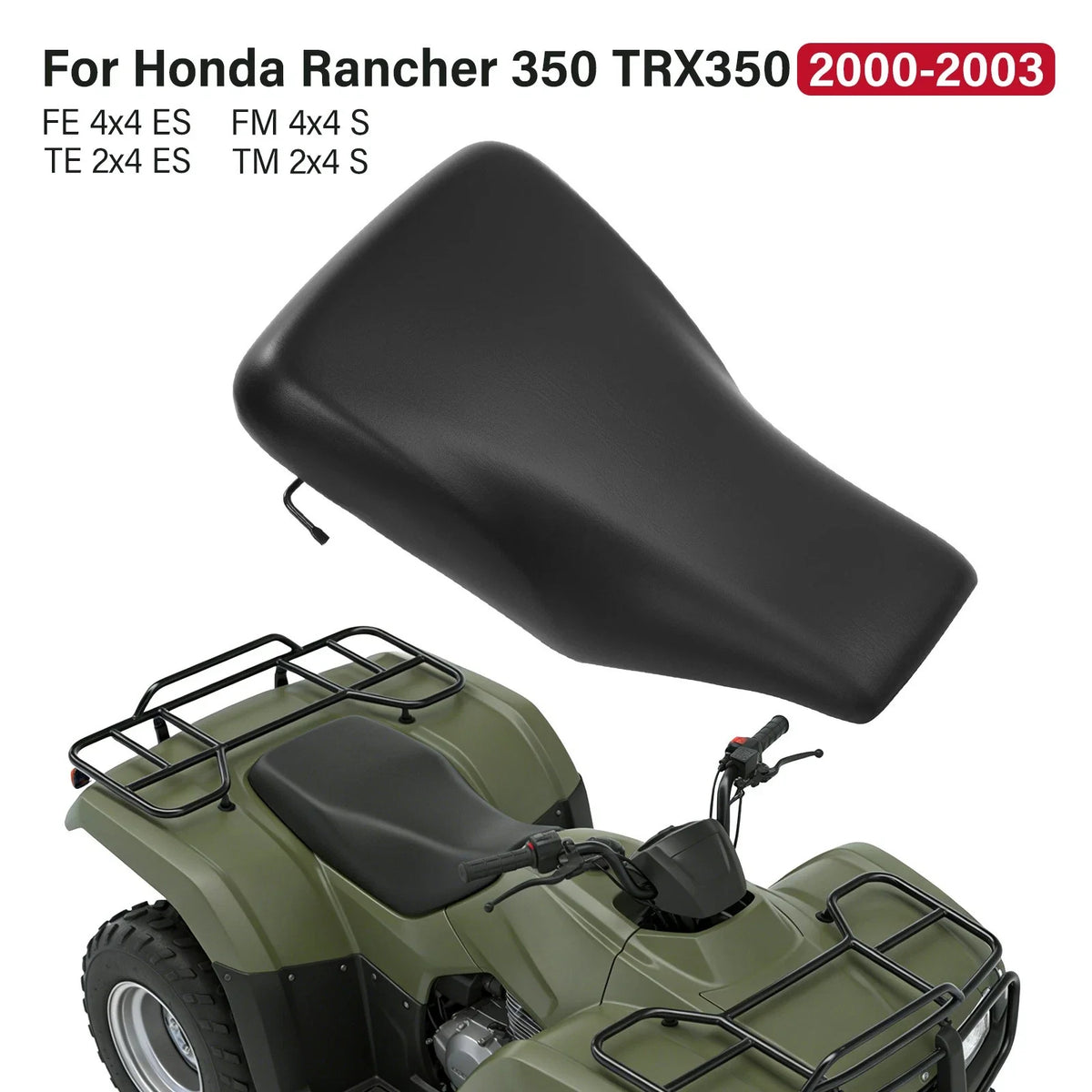 Replacement Complete Seat for Honda Rancher 350 TRX350FE FM TE TM (2000–2003)