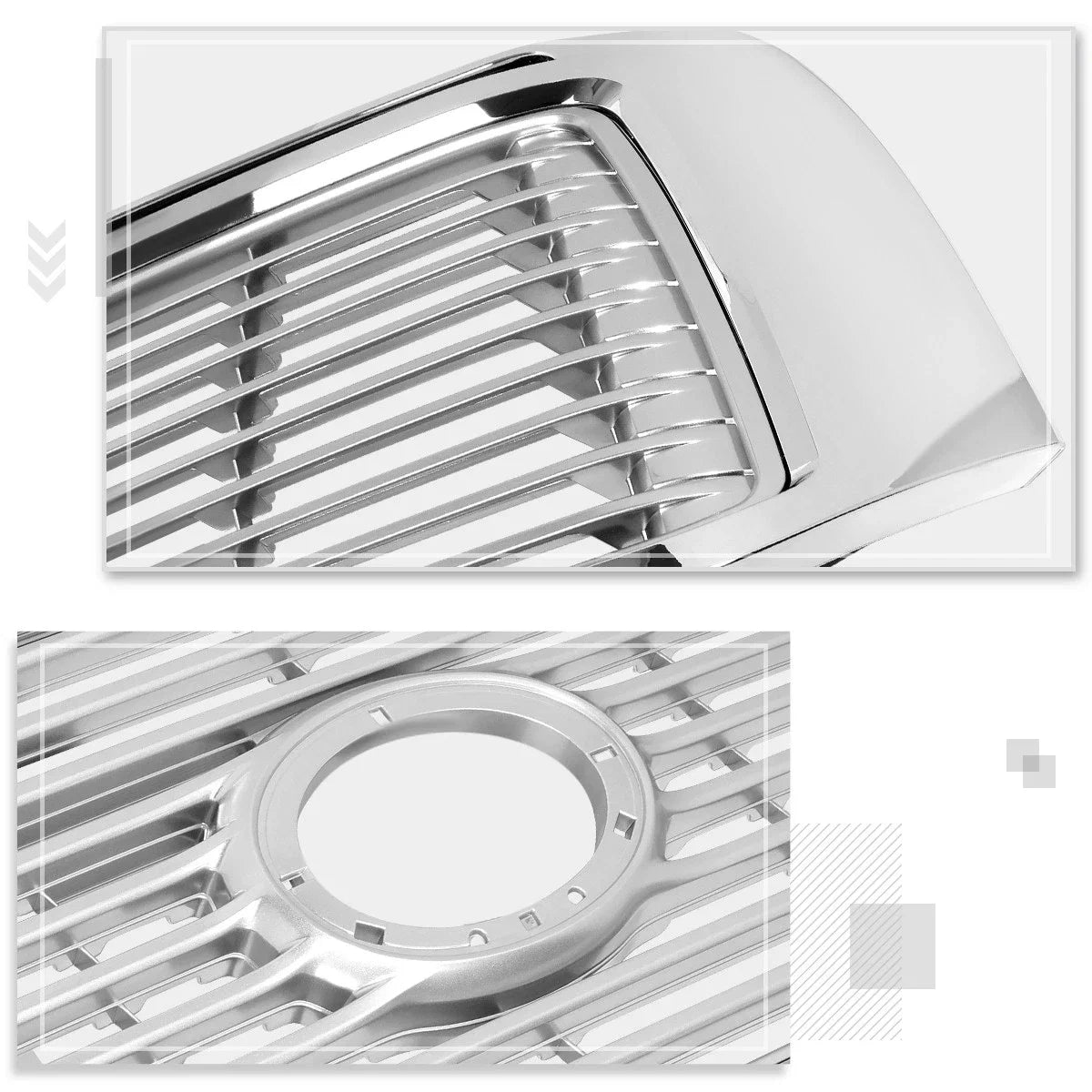 Grille Frame for Toyota Tundra (2010–2013) - Factory Style Horizontal Slats