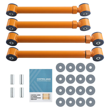 Set of 2 Heavy Duty Front Upper & Lower Control Arms for Dodge Ram 1500
