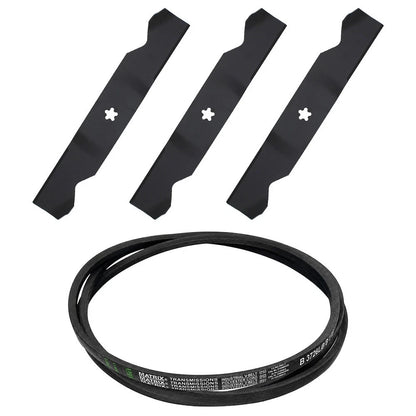 3 Blades & Drive Belt Kit 54" for 532187256 532187255 532187254 187292