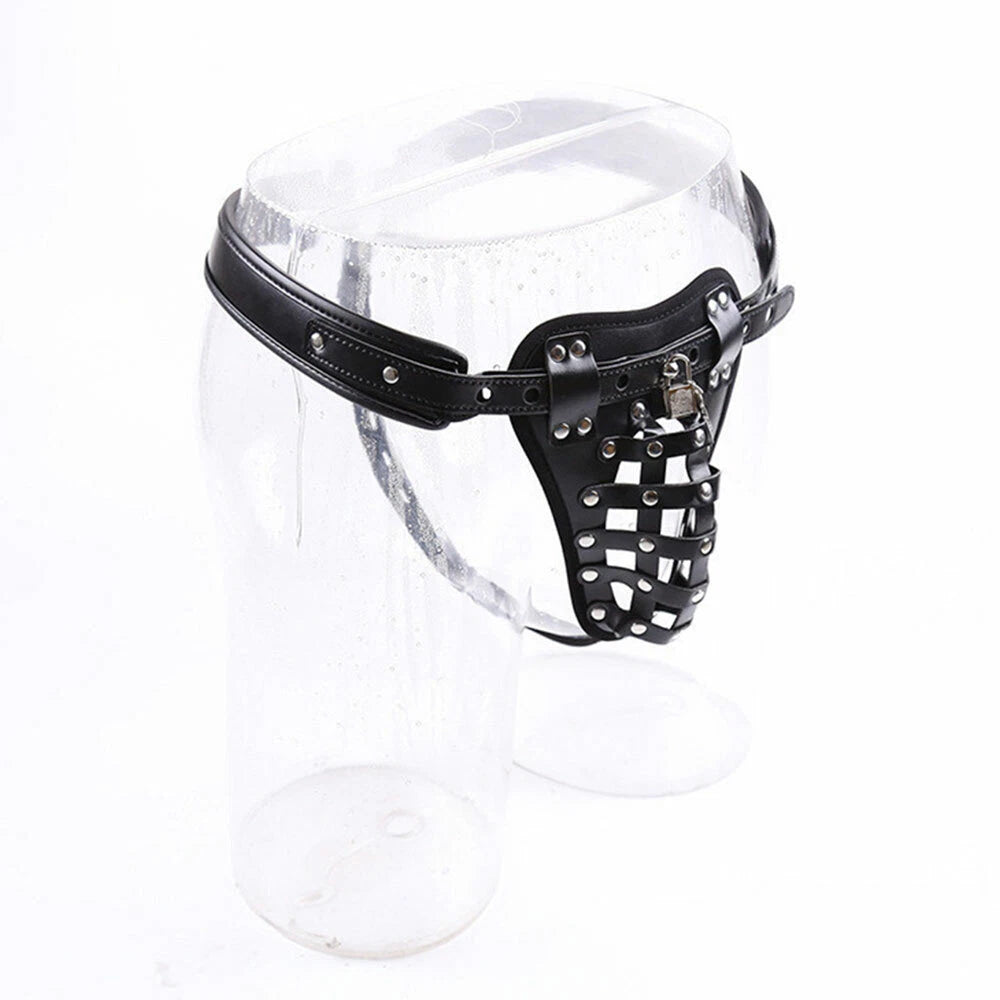 Lockable Male Chastity Device for Underwear Restraints
