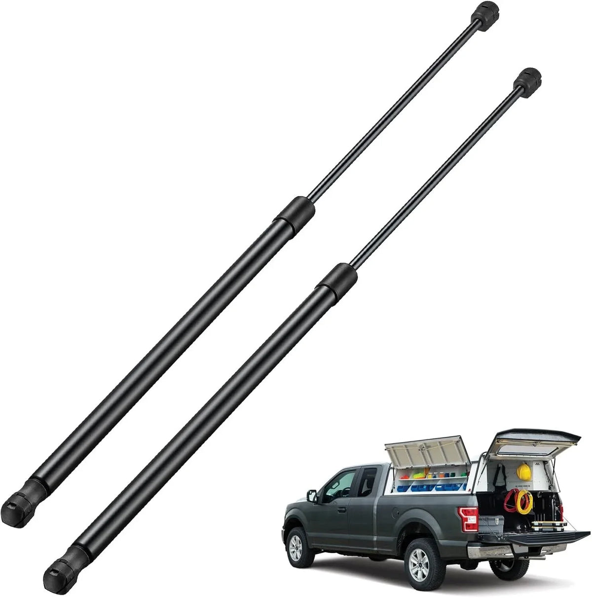 2X Gas Strut Support for Truck Bed Cover (28in, 90Lb)