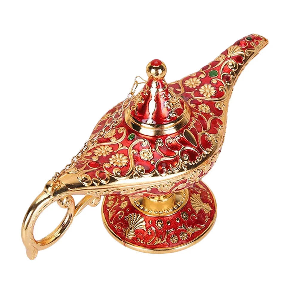 Large Red Collectable Vintage Aladdin Magic Genie Teapot
