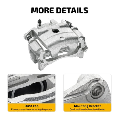 2X Front Brake Calipers w/ Bracket for Nissan Altima (2013–2021)