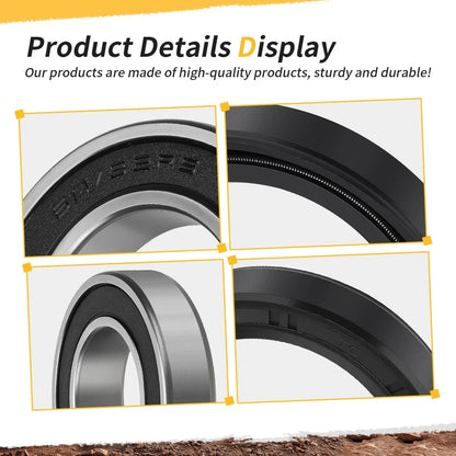 Rear Axle Wheel Bearing Seals Kit for Honda Rancher TRX350/400/420 (2000–2023)