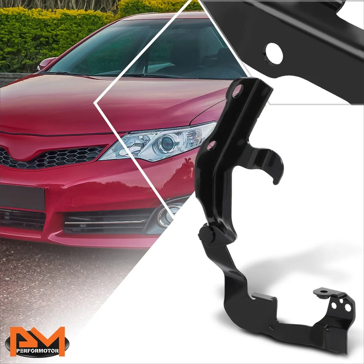 LH Driver Side Steel Engine Hood Hinge for Toyota Camry (2012–2014)