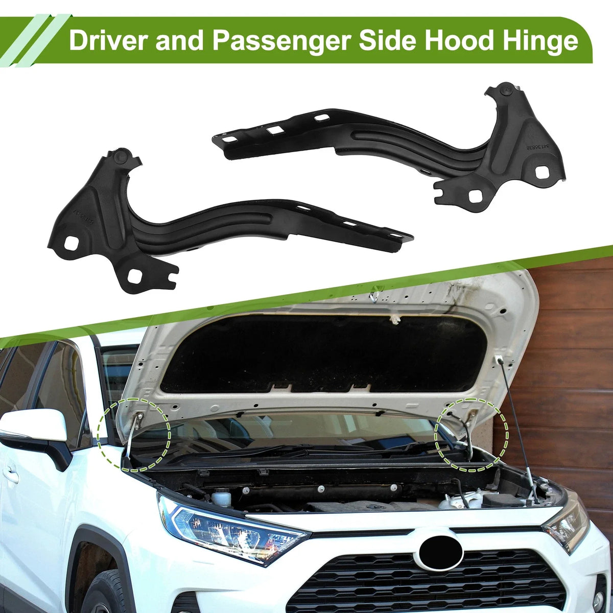 Hood Hinges for Chevrolet Cruze (2016–2019) No. 84304689, 1 Pair