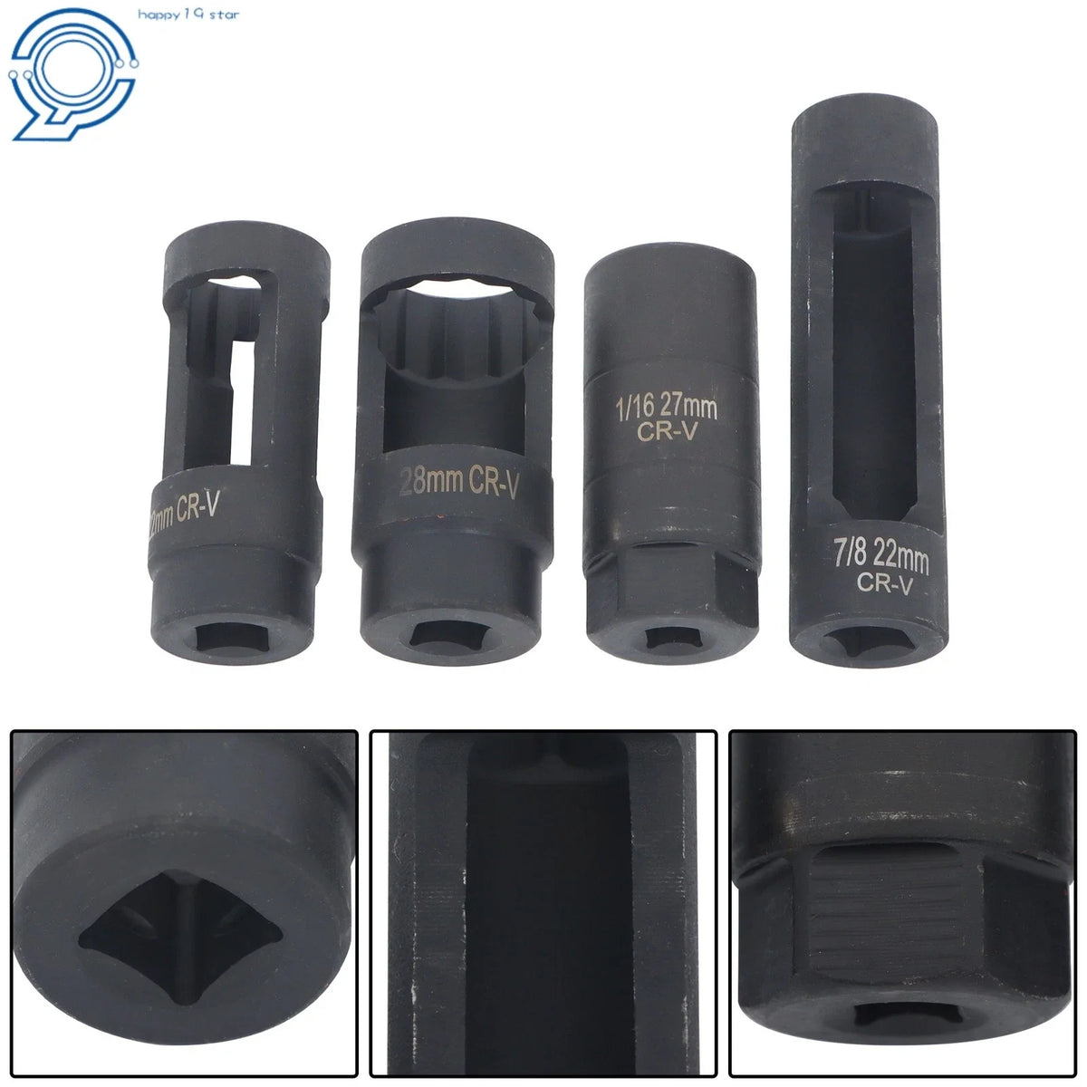 Set of 10 O2 Oxygen Sensor and Oil Pressure Socket Tools for Automotive Repair
