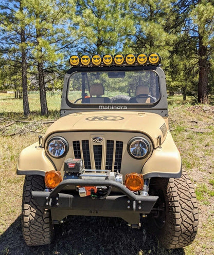 2X KC HiLites 6" Round Yellow Snap On Hard DayLighters for 5114