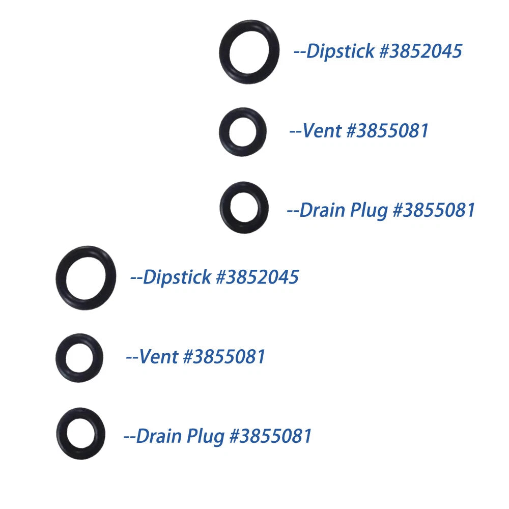 2X Gearlube Orings for Volvo Penta Duoprop (3852045, 3855081)