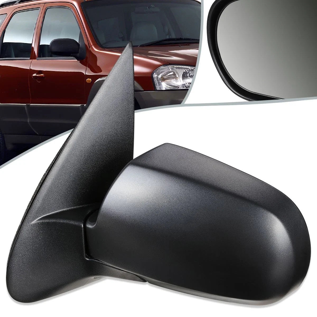 Left Manual Side View Door Mirror for Mazda Tribute (2001–2004) MA1320127