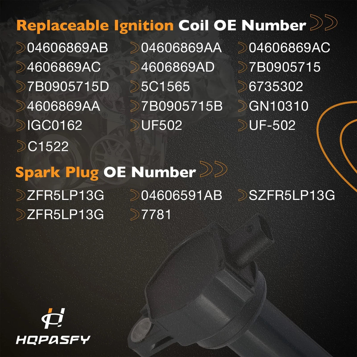 Set of 4 Ignition Coil Packs & Iridium Spark Plugs for Dodge