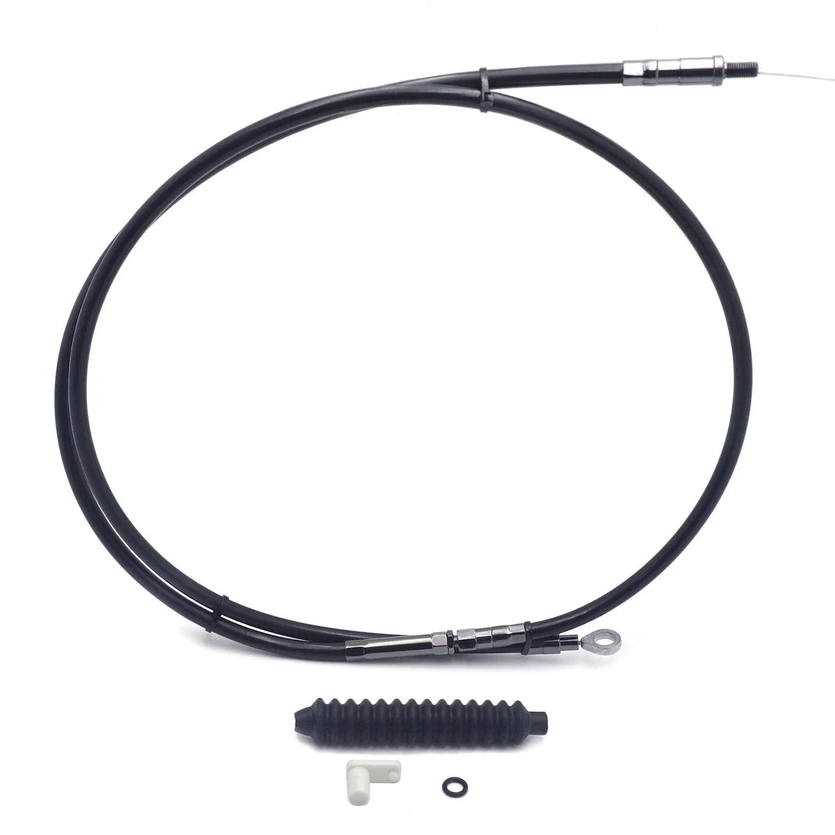 Clutch Cable for Harley Twin Cam Touring Softail D (2007–2016) +10" Black Vinyl Coated