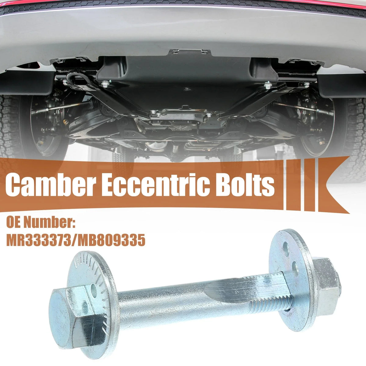 Set of 2 Eccentric Alignment Camber Bolts for Mitsubishi Lancer (2002–2006) No.MR333373