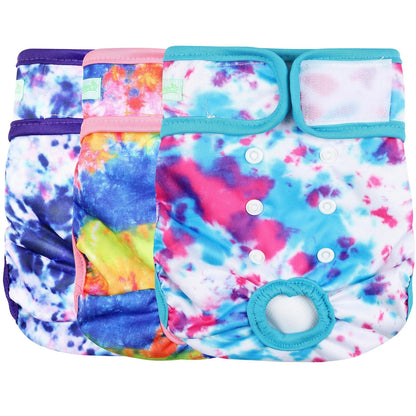 Pack of X-Large Washable Reusable Dog Diapers