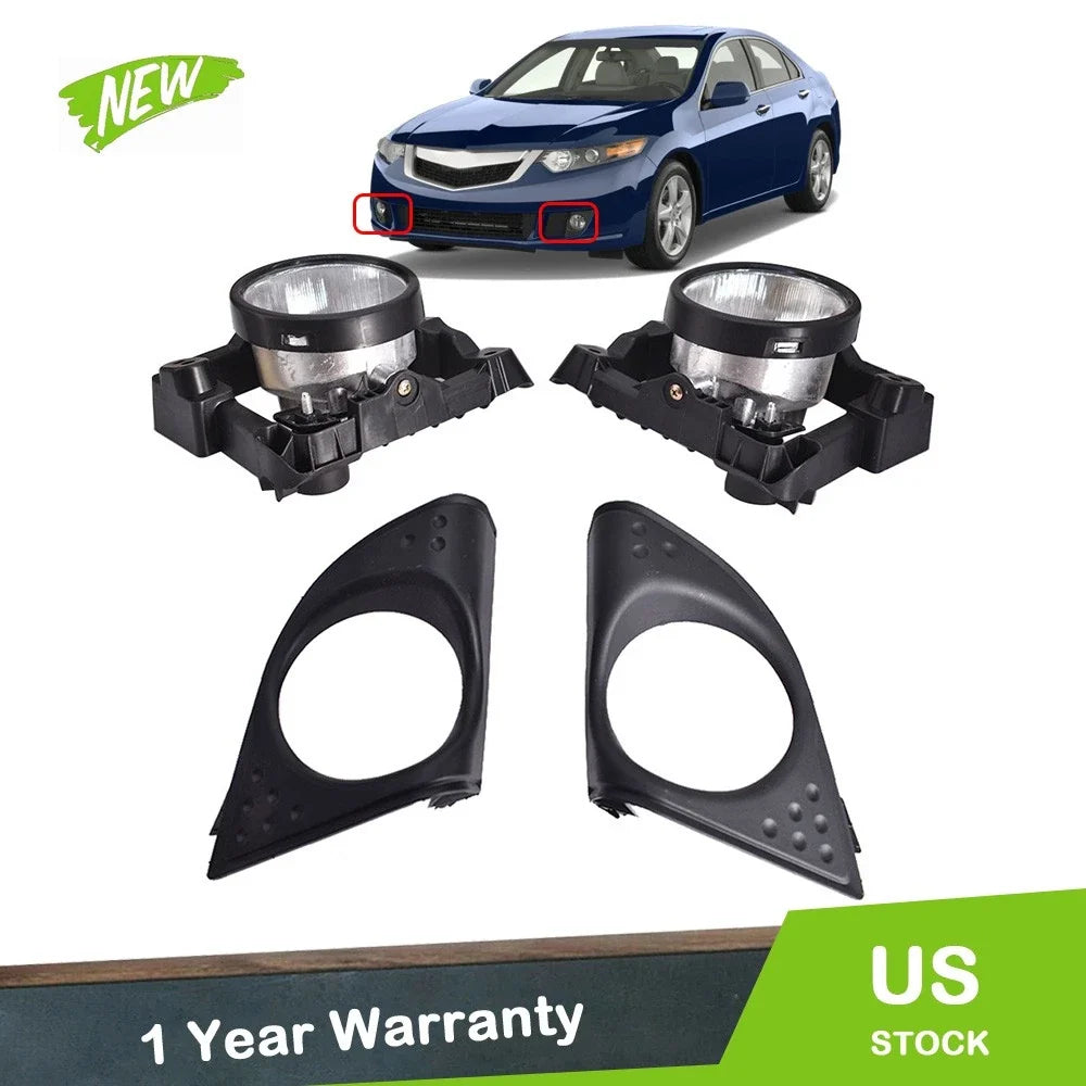 Set of 2 Fog Light Lamp Covers for Acura TSX (2009–2010)
