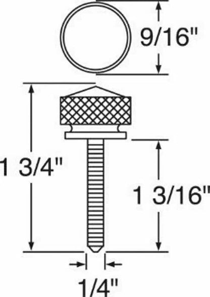 Set of 2 Dash Panel Screws for Kenworth Purple Jewel Chrome (UP#23818)