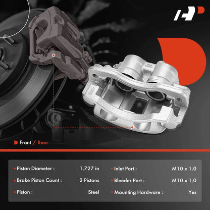 2X Brake Calipers for Dodge Freightliner Sprinter 2500 (5135215AA, 18-B4985, 18-B4984)