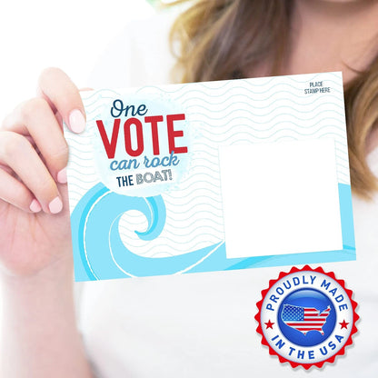 Bulk Voter Postcards 4x6” for Elections (100 Count) - One Vote Can