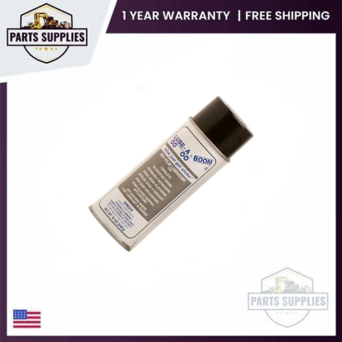 Lube-A-Boom Dry-Film Lubricant Spray for Universal