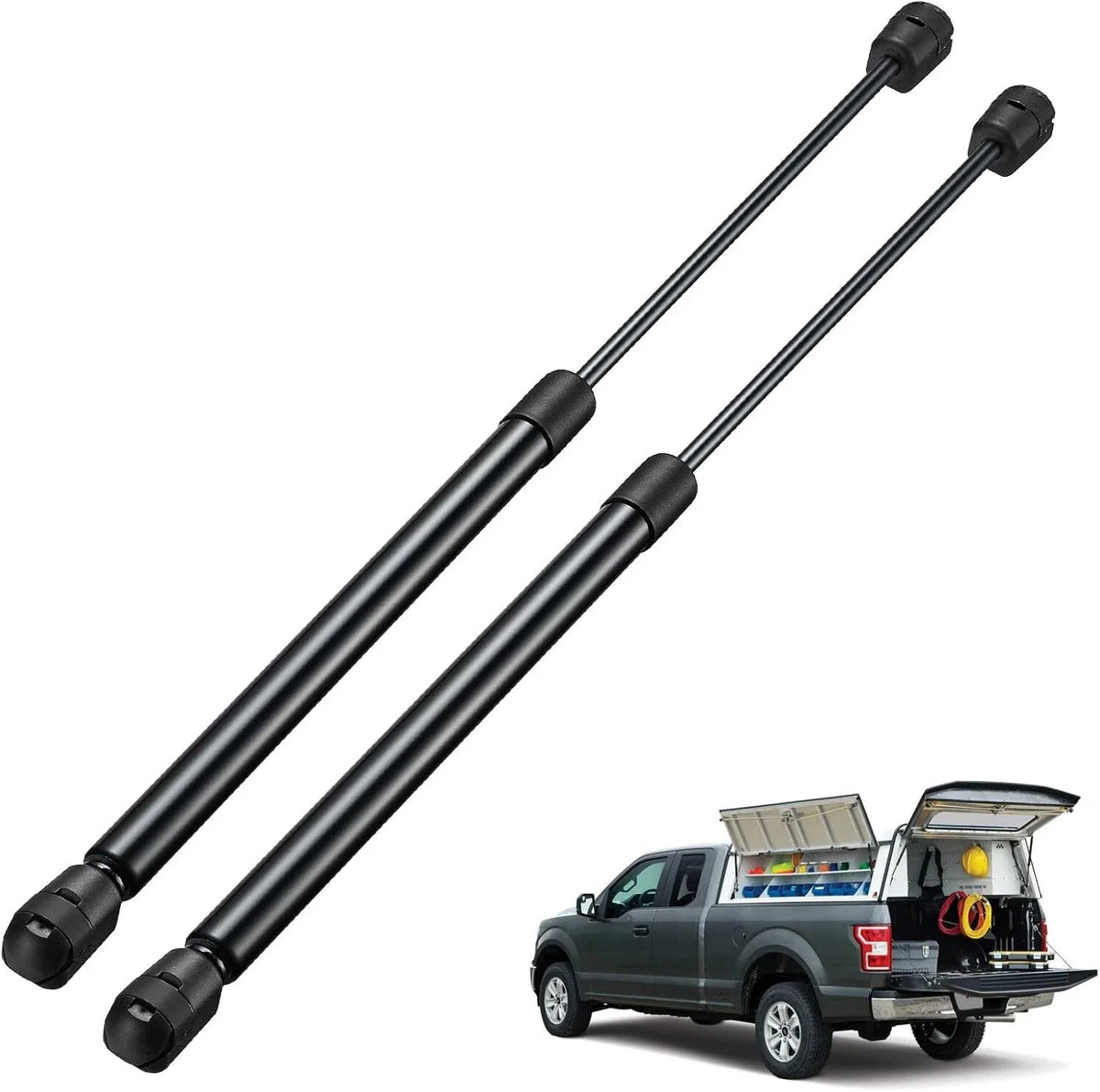 Set of 2 Gas Struts C1613725 for Leer Camper Shell Rear Window (17 inch)