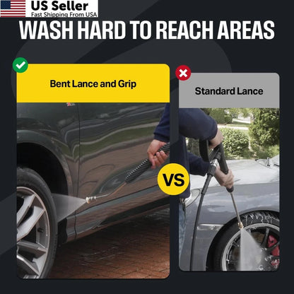Active Washer Extension Wand for Hard to Reach Areas During Car Wash