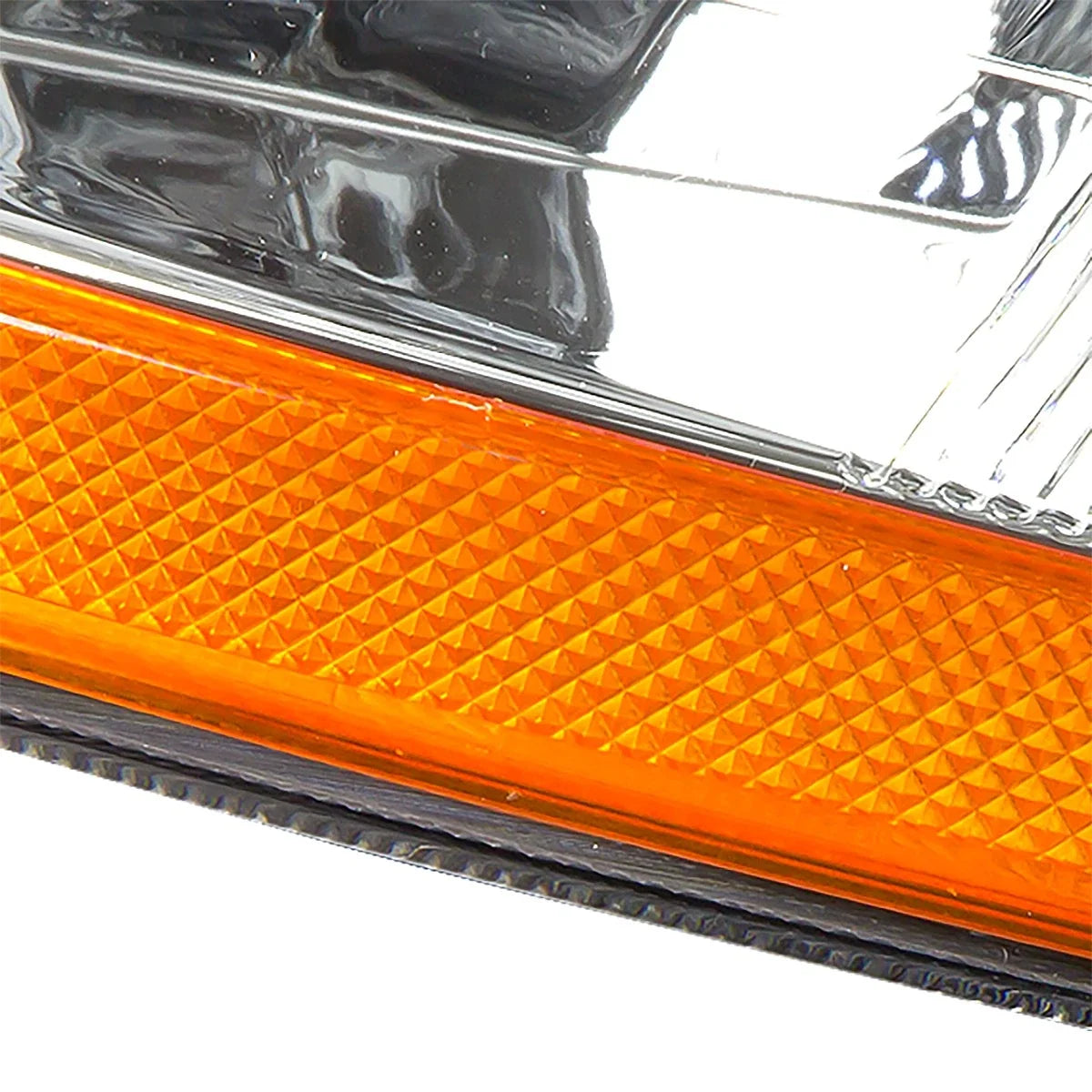 Pair Chrome Housing Amber Corner Headlight for Honda Accord (1998–2002)