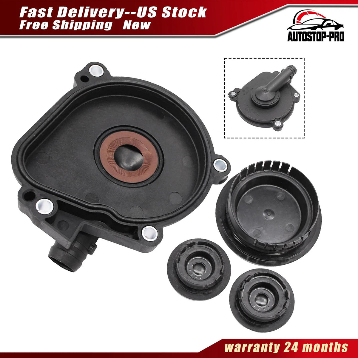 4Pcs Crankcase Breather Valve for Benz C300 (2008–2012) 2720100631, 0009985690
