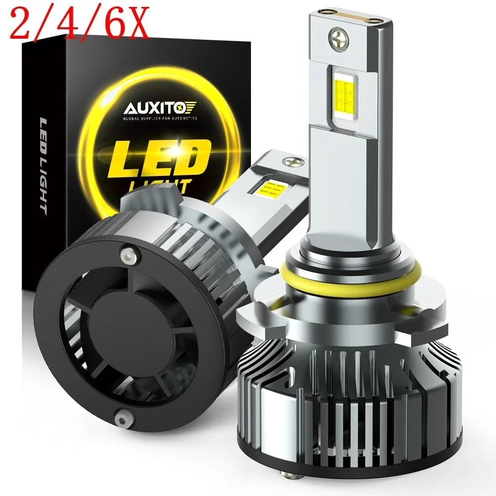 2X CANBUS 9006 LED Headlight Bulb for High/Low Beam (50000LM)