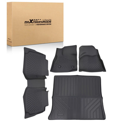 Set of 4 TPE Rubber Carpet Floor Mats for Chevrolet Equinox GMC Terrain (2010–2017)