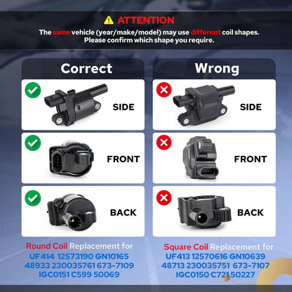 Round Ignition Coil Pack for 5.3 (2000–2023)