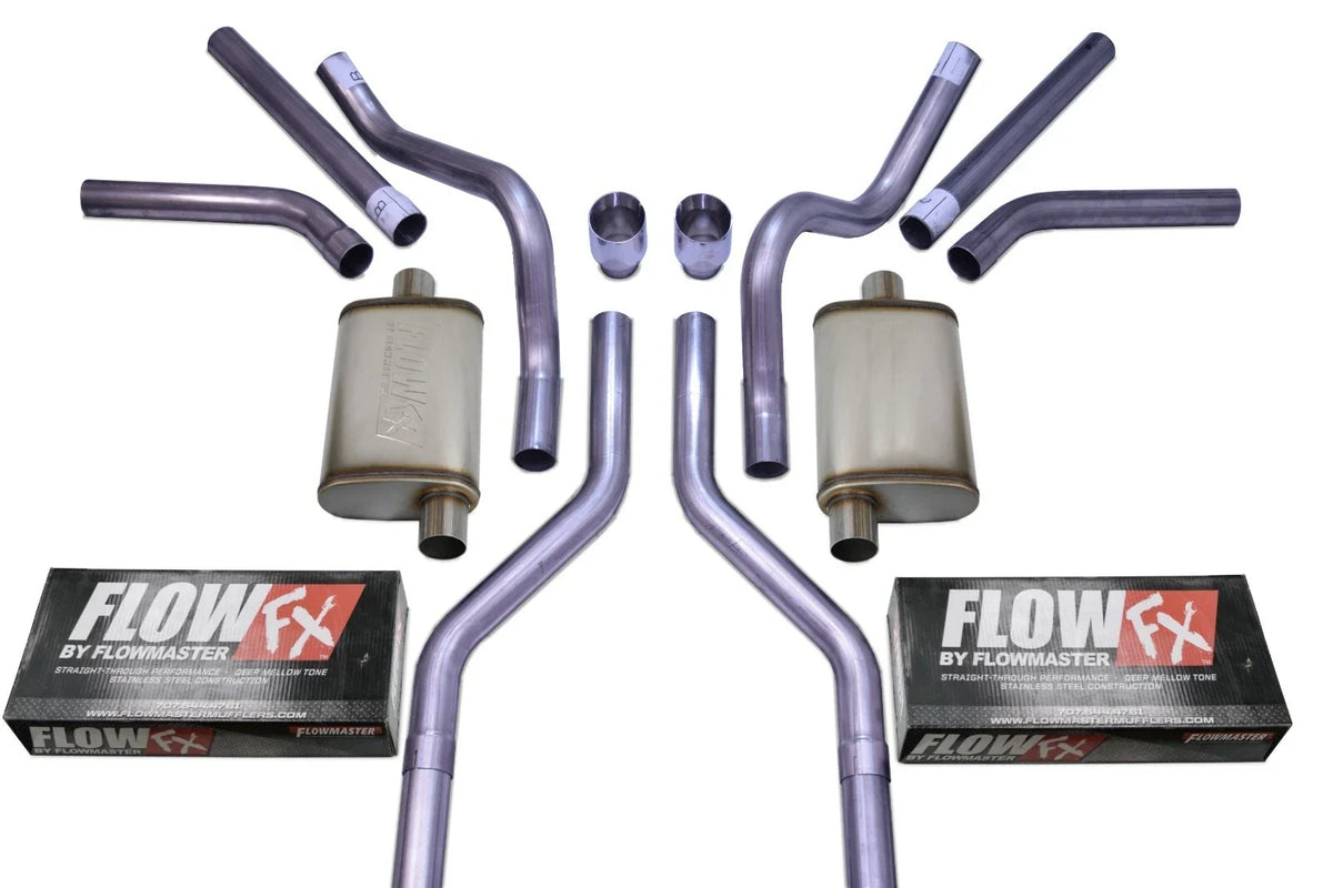 2.5" Dual Exhaust Kit for Chevy GMC C10 (1963–1972) - Flowmaster Flow FX