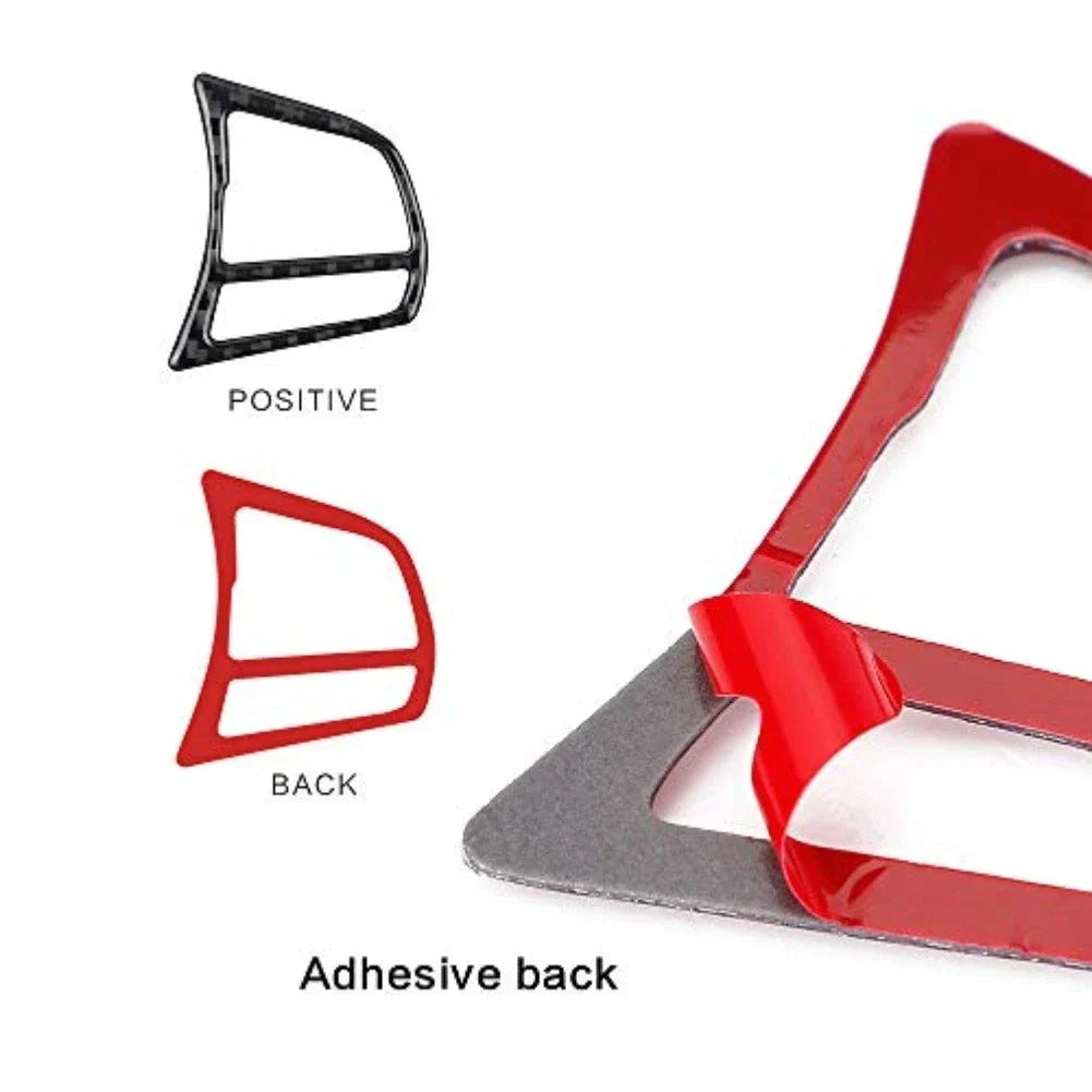 Button Frame Cover Trim Carbon Fiber for BMW F20/21/30/32/34 (2011–2020)