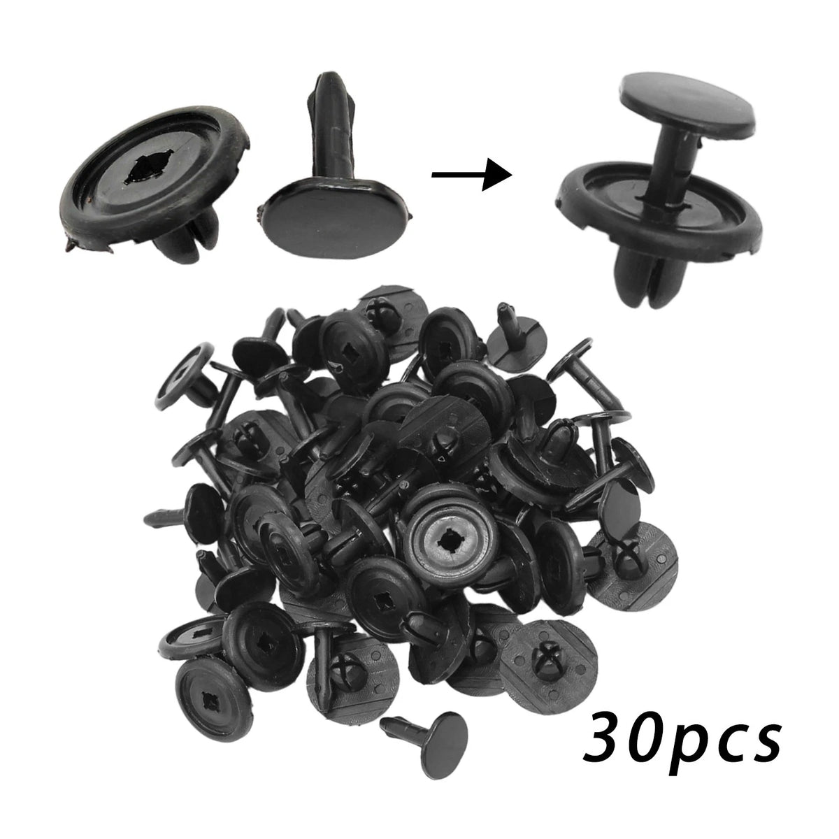 30 Pcs Radiator Splash Shield Retainer Clip for Toyota Lexus (Fits 9046707214, 90467-07214, 963-134D)