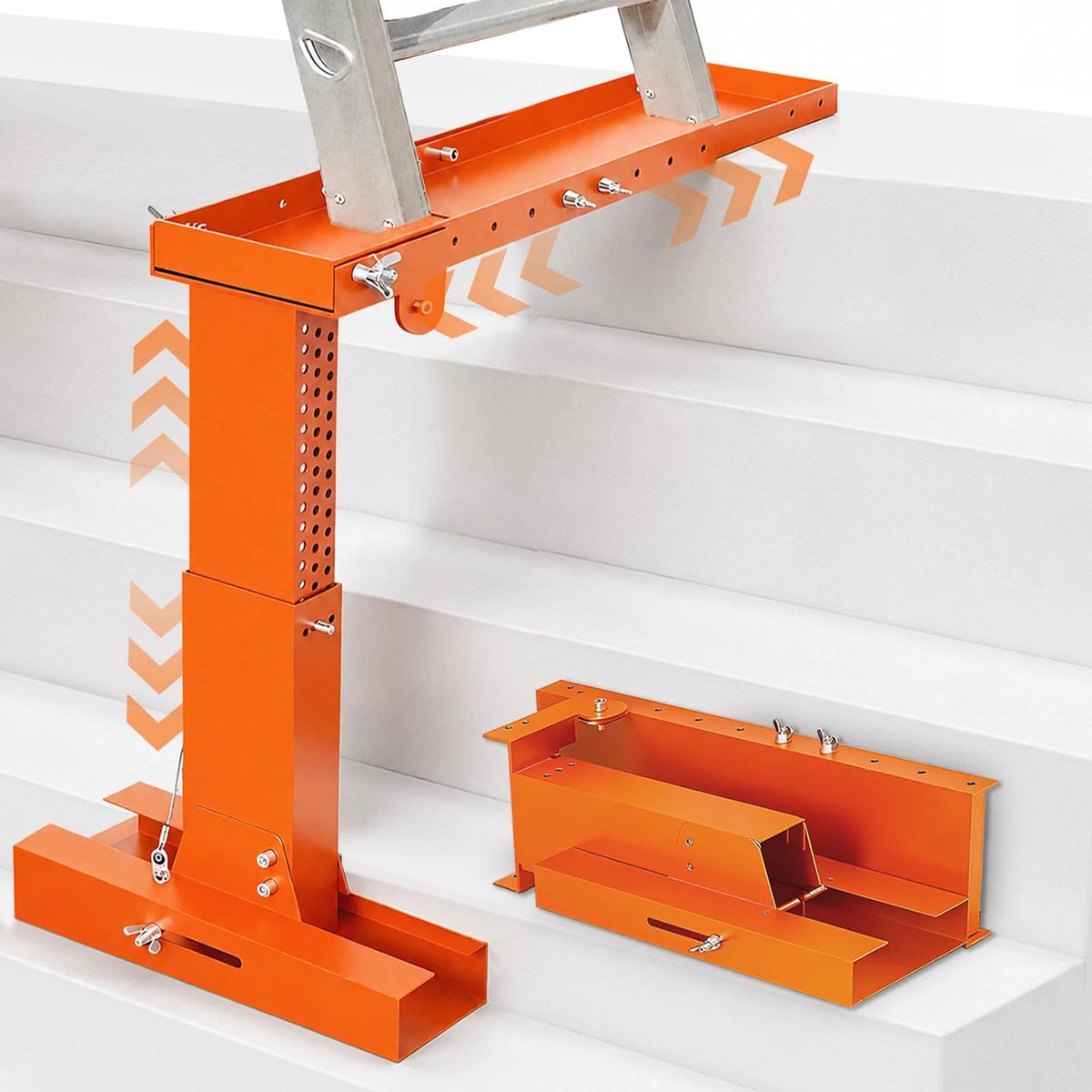 Ladder Leveler for Stairs & Extension Ladders (500 lb Adjustable)