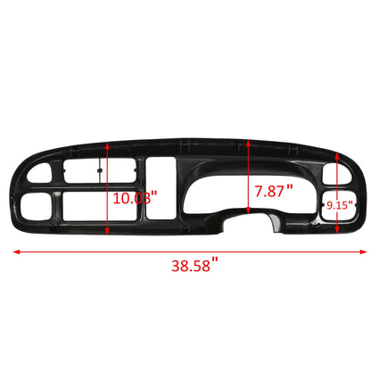 Instrument Panel Dash Gauge Bezel for Dodge Ram 1500 2500 3500 (1998–2002)
