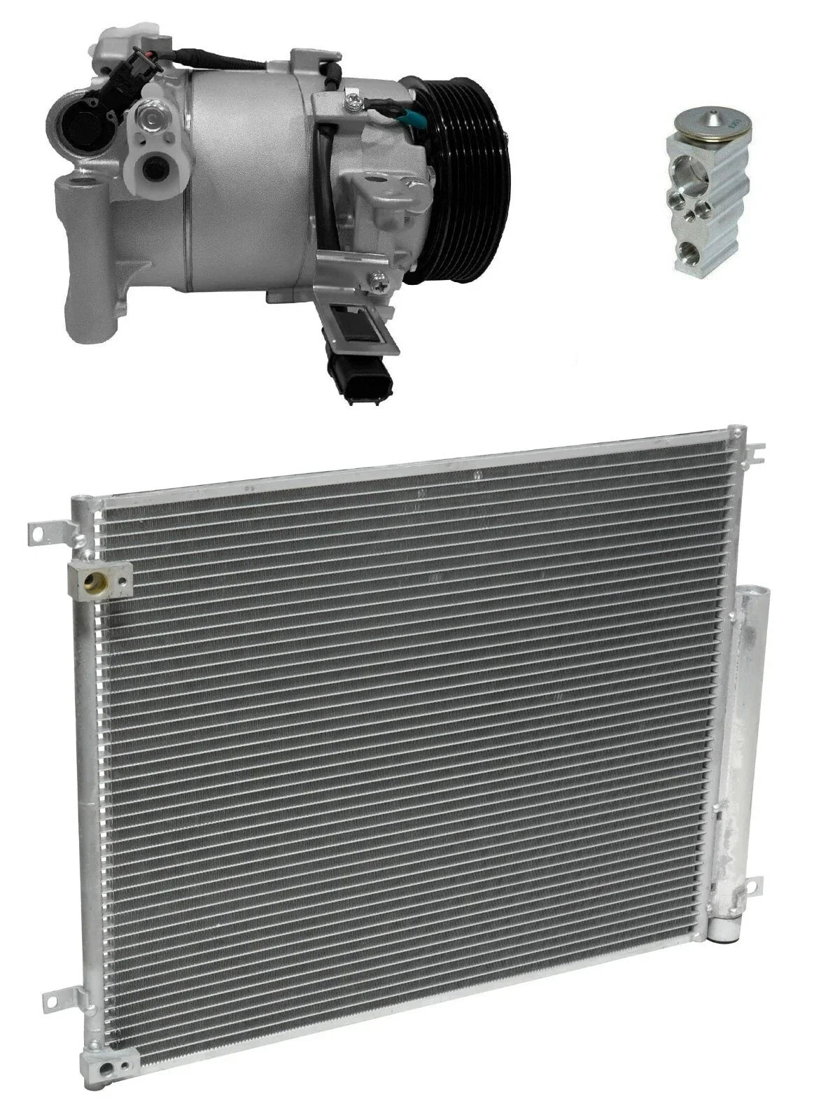 AC Compressor Kit With Condenser Replacement for Honda Civic 2.0L (2019–2019)