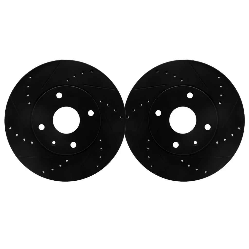 Rotor Set for Lincoln Zephyr (2006) - Vented, Drilled & Slotted, ALX-PAU-DF-8002-54141-CLA4