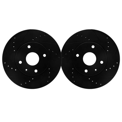 Rotor Set for Lincoln Zephyr (2006) - Vented, Drilled & Slotted, ALX-PAU-DF-8002-54141-CLA4