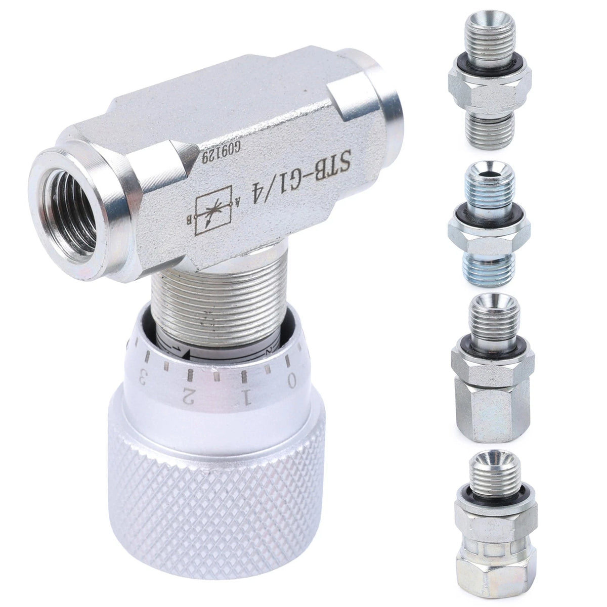 1/4in Hydraulic Flow Control Valve for Fluids Gases (AE0100X)