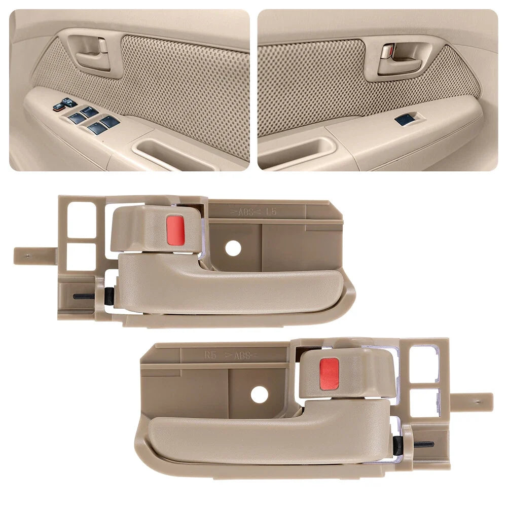 Inside Interior Door Handle Set for Toyota Corolla 2003–2008 (Right & Left, Beige)