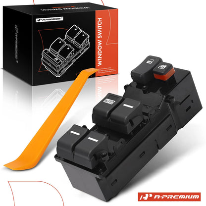 Front Left Power Window Switch for Honda Accord (2003–2004) 35750SDAA01, 35750SDAA02, 35754SDA305, DWS1490