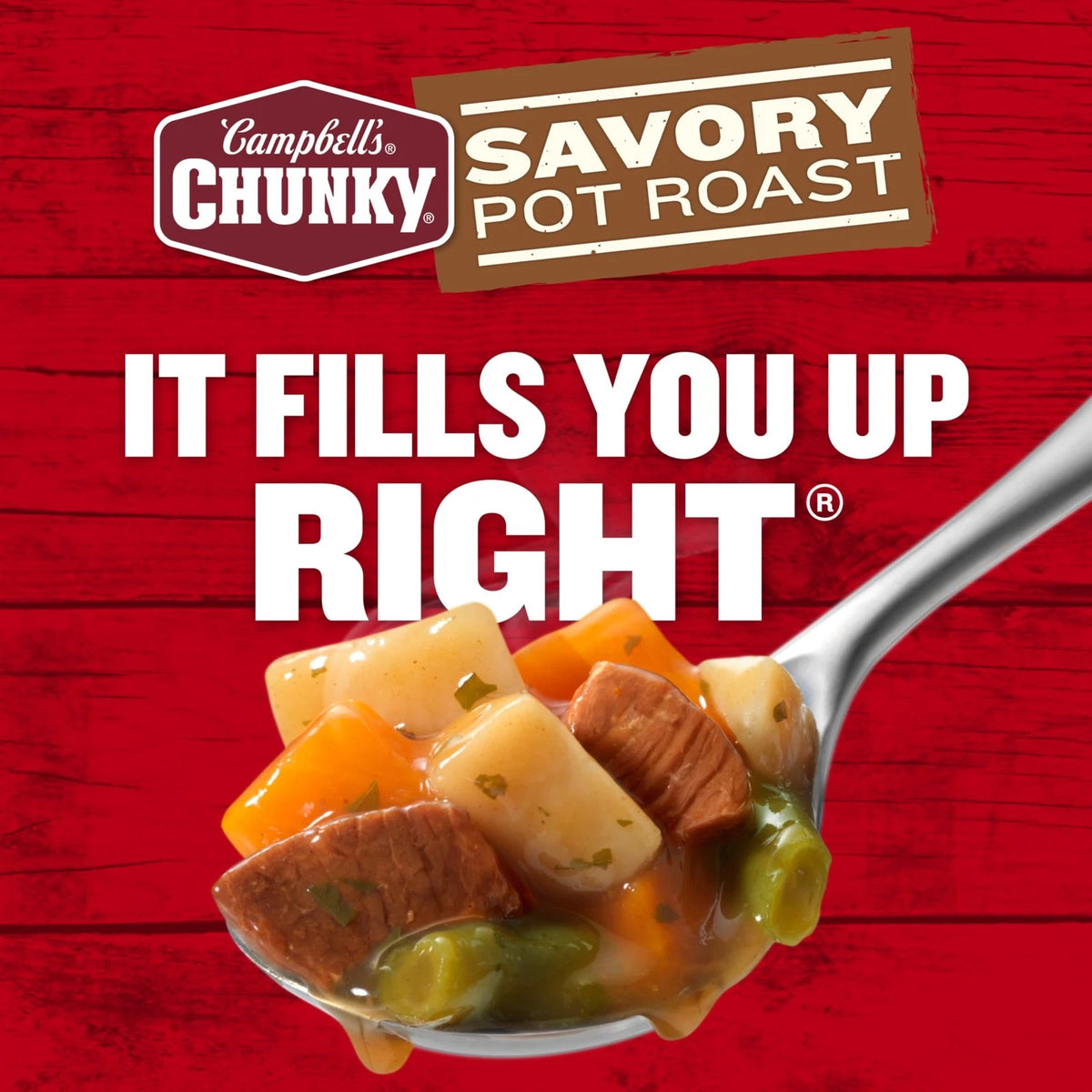 Campbell's Chunky Savory Pot Roast Soup, 18.8 oz Can