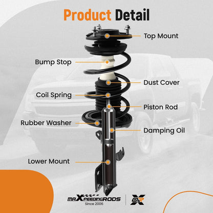 12x Front Strut & Control Arm Kit for Toyota Corolla (2009–2013) & Matrix (2011–2013)