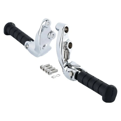 Chrome Passenger Footpeg Pegs Mount Bracket for Indian Scout (2015–2023)