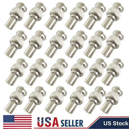 20PCS BNC Male Plug Terminator 50 Ohm RF Adapter Zinc Alloy
