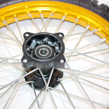 12mm Axle Front Wheel Rim Tire for PIT PRO Dirt Bike (60/100 - 14)