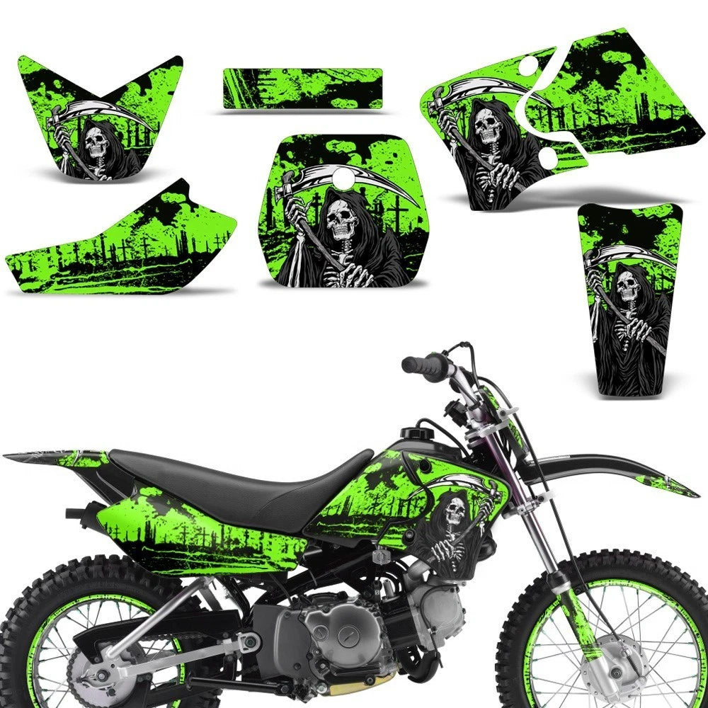 Graphic Stickers +#PLT/RIM Decals for Yamaha TTR90 (2000–2007)